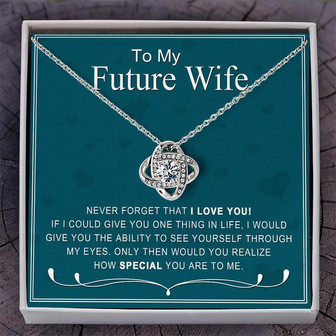 Best Gift For Future Wife - Love Knot Necklace - Thegiftio