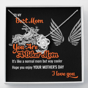 Biker's Mom Gift - Way Cooler - The Love Knot Necklace - Thegiftio UK