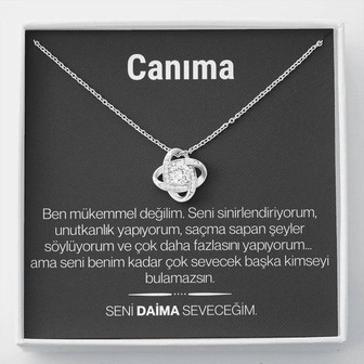 "Canima" Love Knot Necklace In Turkish  - Thegiftio UK
