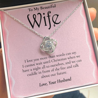 Christmas Gift For Wife - Love Knot Necklace - Thegiftio UK