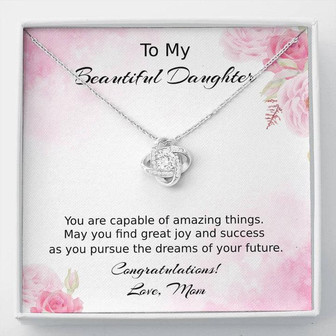 Collection Daughter - You Are Capable - Love Knot - Necklace - Thegiftio UK