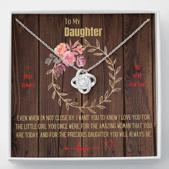 Daughter Love Knot Necklace - Thegiftio UK