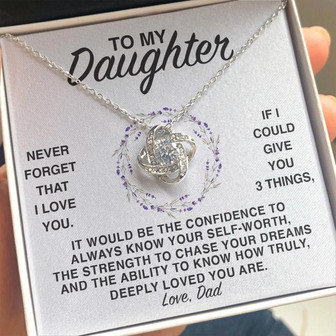 Dd9 Love Knot Necklace Gift For Daughter - Thegiftio UK