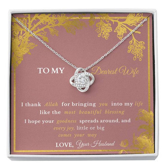 Gift To Wife- Love Knot Necklace - Thegiftio UK
