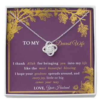 Gift To Wife- Love Knot Necklace - Thegiftio UK