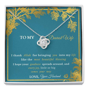 Gift To Wife- Love Knot Necklace - Thegiftio UK