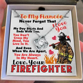 Firefighter's Fiancée - Love Knot Necklace - Thegiftio UK