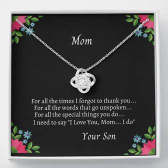 For All The Times Love Knot Necklace From Your Son - Thegiftio UK