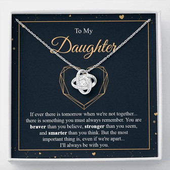 Gift For Daughter - Love Knot Necklace - Thegiftio UK