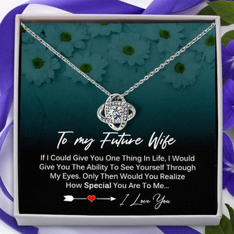 Gift For Future Wife - Love Knot Necklace - Thegiftio UK