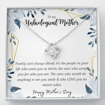 Gift For Mom By Heart | Love Knot Necklace - Thegiftio