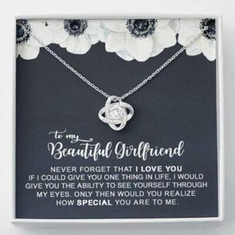 Girlfriend Necklace Gifts From Boyfriend , Never Forget That I Love You - Thegiftio UK