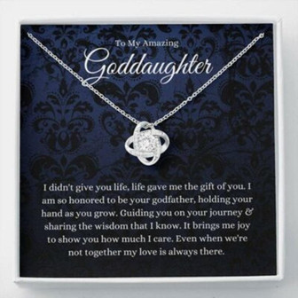 Goddaughter Necklace Gifts From Godfather, Baptism Gift, First Communion Gift For Girls - Thegiftio UK