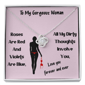 Gorgeous Woman Love Knot Necklace - Thegiftio UK