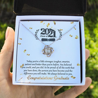 Graduation Gift For Daughter - Love Knot Necklace - Thegiftio UK