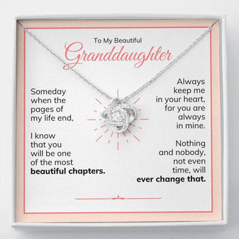 Granddaughter - Love Knot Necklace - Special Offer - Thegiftio UK