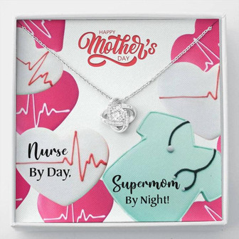 Happy Mother's Day - Nurse Mom - Love Knot Necklace - Thegiftio