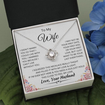 I Can't Live Without You - Love Knot Necklace - Thegiftio UK