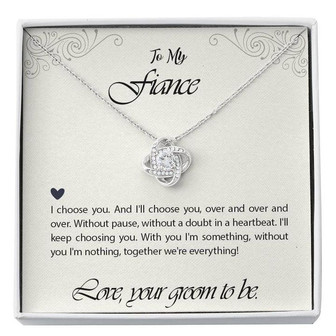 I Choose You Love Knot Necklace - Thegiftio UK