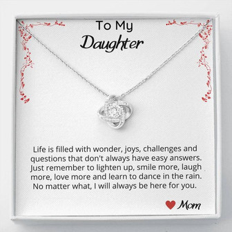 Life Is Filled With Wonder - Love Knot Necklace - Thegiftio UK