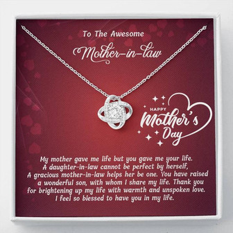 Love Knot Necklace - For Mother In Law - Thegiftio