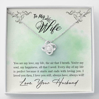 Love Knot Necklace - For Wife - Thegiftio UK