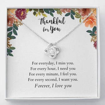 Love Knot Necklace - Thankful For You - Thegiftio UK