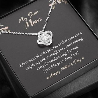 Love Knot Necklace For Mom - Thegiftio UK