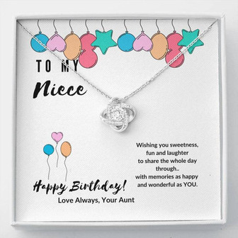 Love Knot Necklace For Niece - Sweetness Birthday - Thegiftio UK