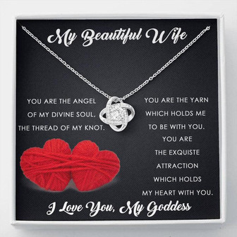 Love Knot Necklace For Your Beautiful Wife - Thegiftio UK