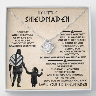Love Knot Necklace For Your Little Shieldmaiden - From Big Shieldmaiden - Thegiftio UK