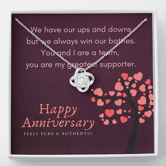 Love Knot Necklace For Your Loved One On Special Day - Anniversary Gift - Thegiftio UK