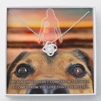 Love Knot Necklace To My Mom From Your Furry Best Friend - Thegiftio UK