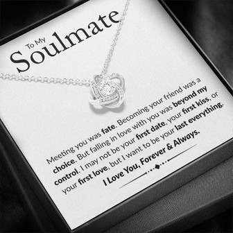 Love Knot Necklace | "To My Soulmate" - Thegiftio UK
