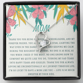 Love Knot Necklace With On Demand Message Card For Mother's Day - Thegiftio UK
