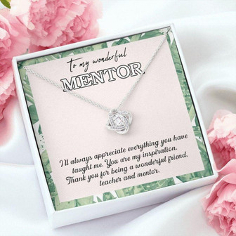 Mentor Gift Necklace, Mentor Thank You, Mentor Appreciation, Teacher, Professor, Tutor, Thank You Gift For Women - Thegiftio
