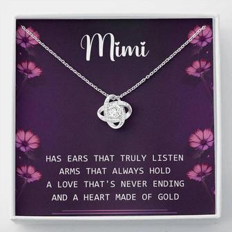 Mimi Love Knot Necklace Message Card - Thegiftio UK