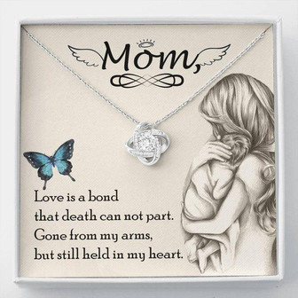 Mom Gone From My Arms - Love Knot Necklace - Thegiftio UK