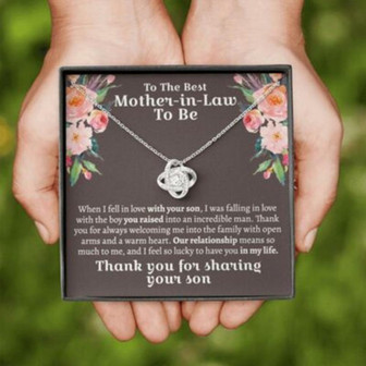 Mother-In-Law Necklace, Gift For Future Mother-In-Law From Bride - Thegiftio UK