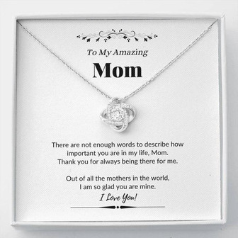 Mother's Day - Love Knot Necklace - No Words To Describe You - Thegiftio