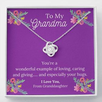 Mother's Day Gift For Grandma, Love Knot Necklace - Thegiftio UK