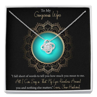 My Gorgeous Wife - Love Knot Necklace - Thegiftio UK