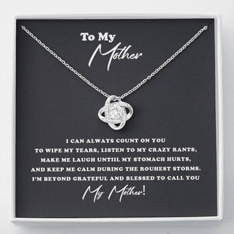 My Mother, Blessed - Love Knot Necklace - Thegiftio