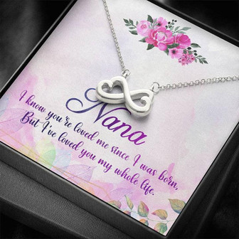 Nana Love Knot Necklace Message Card - Thegiftio UK