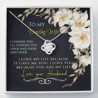 To My Darling Wife - Love Knot Necklace - Thegiftio UK