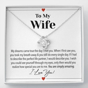 Perfect Wife Love Knot Necklace - Thegiftio UK