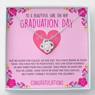 Love Knot Necklace | Personalized Gift For Graduation! - Thegiftio UK