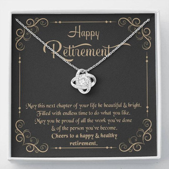 Retirement Gift - Love Knot Necklace - Thegiftio