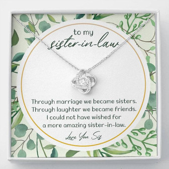 Sister-In-Law Gifts .Love Knot Necklace For Sister-In-Law - Thegiftio UK