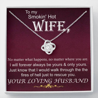 Smokin' Hot Wife Love Knot Necklace - Thegiftio UK